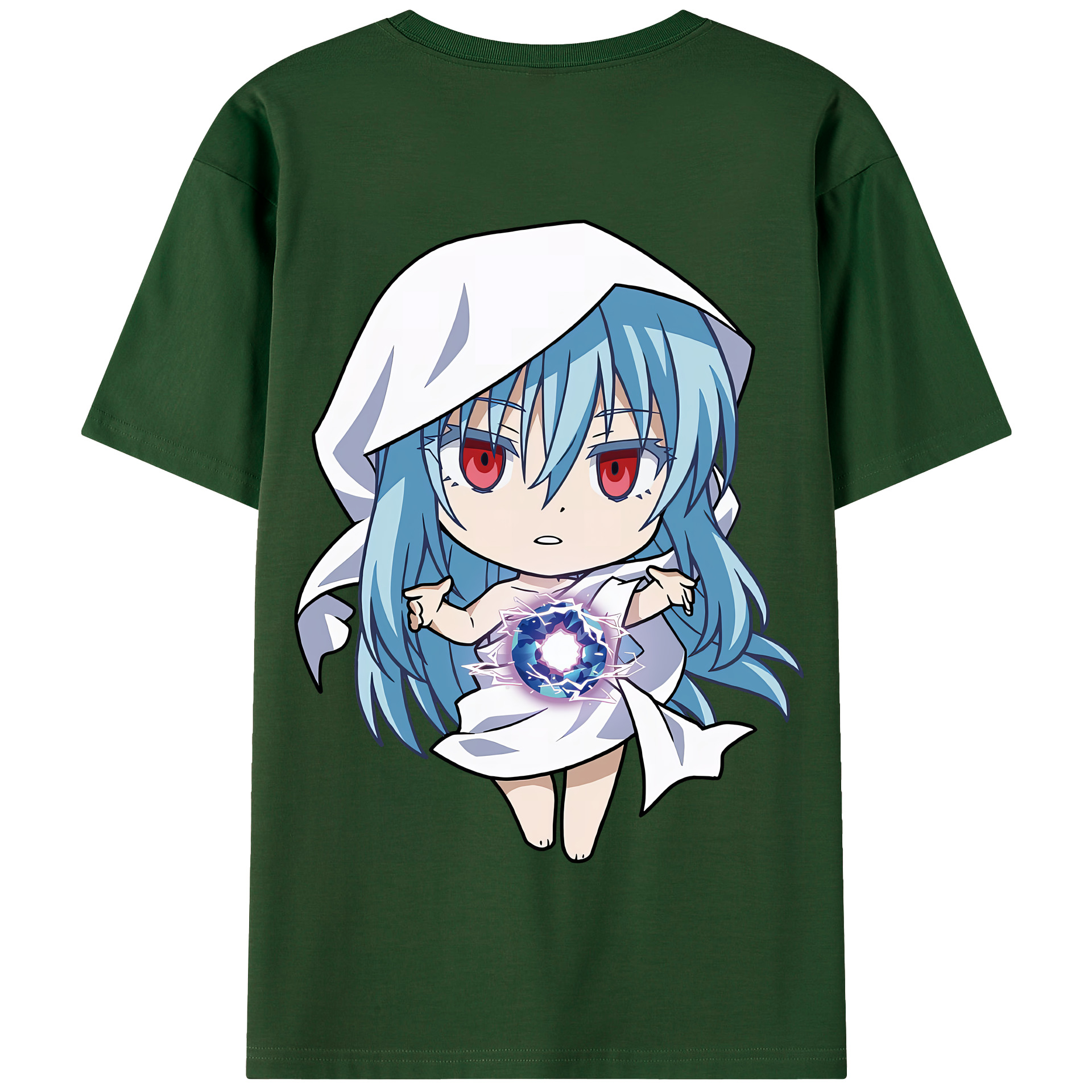 （画像用） 転スラ Regarding Reincarnated to Slime 綿100％半袖Tシャツ（背面プリント）